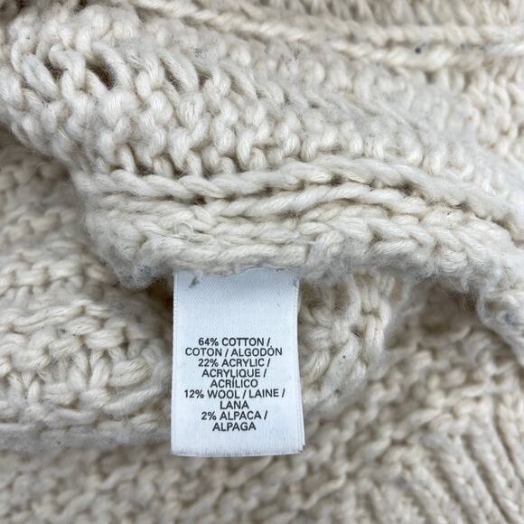 VICTORIA'S SECRET Sweater Cable Knit Wool Alpaca High Low Womens Size XS - Picture 4 of 7